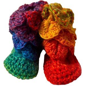 Mermaid dragon scale baby booties size 1 NEW shoes photos shoot boots handmade